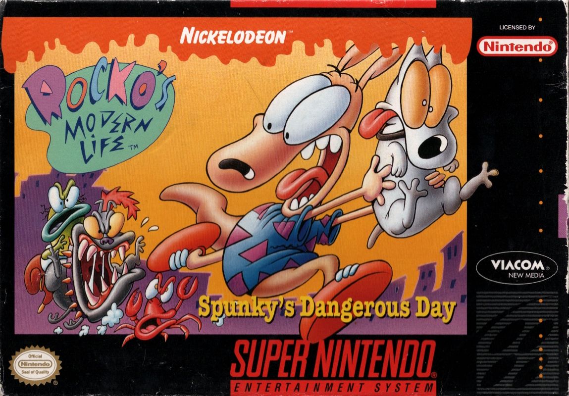 Rocko's Modern Life box art for Super Nintendo